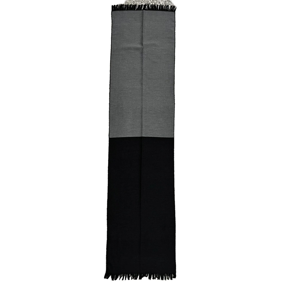Goodfellow & Co Men's Gray/Black Scarf with Fringe Super Soft NWT